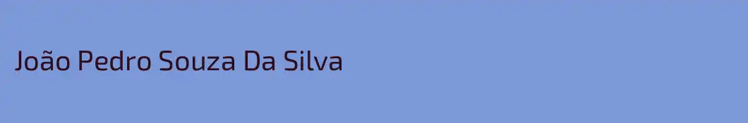 João Pedro Souza Da Silva